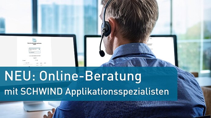 SCHWIND Applikationsspezialist während einer Onlineberatung